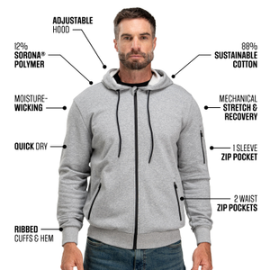 Cotton Full Zip Hoodie
