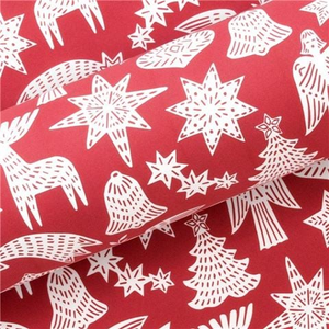 Vandoros - Adorn Wrapping Paper Red/White 76cm x 2.5m