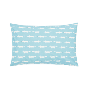Mr Fox Pair of Standard Pillowcases, Teal