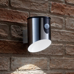 Auraglow Battery Powered PIR Motion Sensor Wall Light - HIXON - Brown
