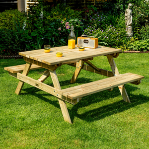 Rowlinson 4ft Premier Heavy Duty Picnic Table 1.2m