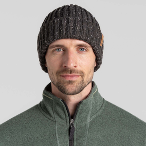 Craghoppers Mens Riber II Warm Knitted Beanie - M/L / Black Pepper