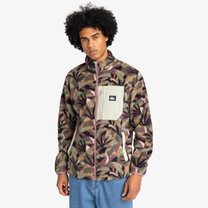 Quiksilver Mens Clean Coast Full Zip Fleece - M / Desert Sage