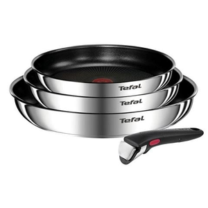 Tefal - Ingenio Emotion Induction Stainless Steel Frypan Set 4pce