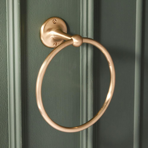 Milano Elizabeth - Traditional Towel Ring - Brushed Brass