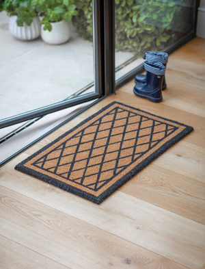 Doormat Diamond - Coir, Natural, Small