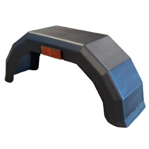 TrailerTek 10" Single Axle PVC Mudguard With Reflector