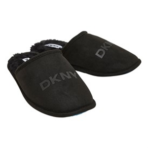 DKNY Mens Lyra Mule Slippers Black
