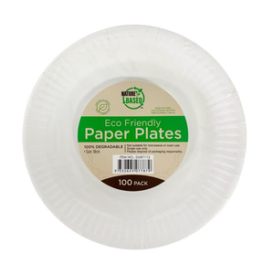 Paper Plate White 18cm 100pcs