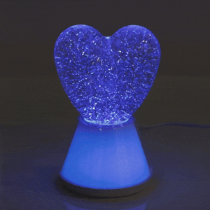Heart Shaped Glitter Swirl Colour Change LED Light