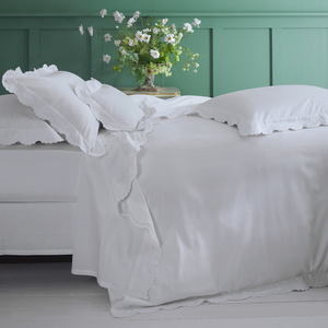 Rosa White Duvet Cover Superking