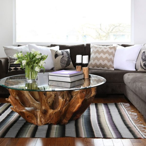 Teak Root Round Coffee Table