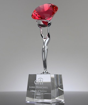 Attainment Diamond Red Crystal