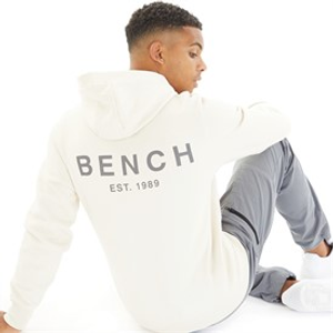 Bench Mens Mobbley Hoodie Ecru