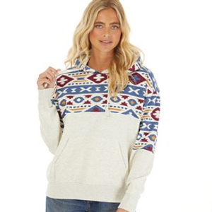 Lagooners Womens Studio Hoodie Oatmeal Marl