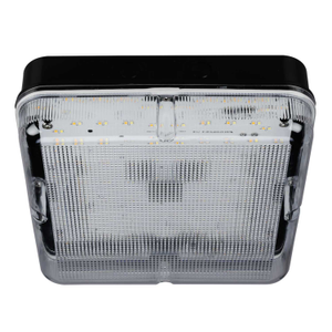 QUAD 16W LED Tri-Colour Square Bulkhead Black / Prismatic