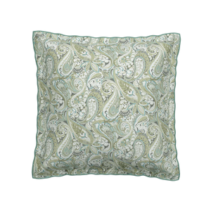 Alessie Pair of Square Oxford Pillowcases, Green