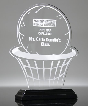 Acrylic Basketball Trophy