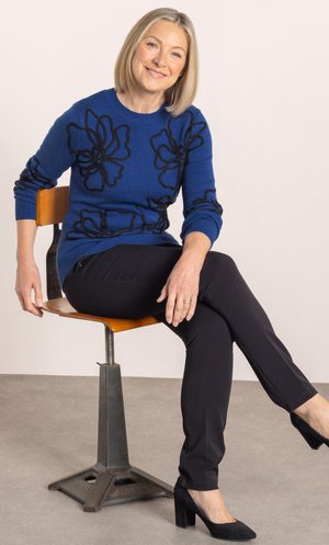 Anna Rose Soutache Jumper - Cobalt