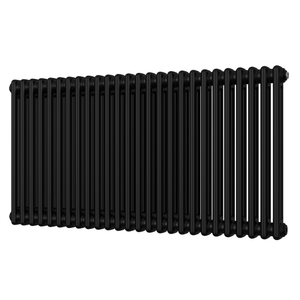 Alpha - Black Column Radiator H600mm x W1164mm 2 Column