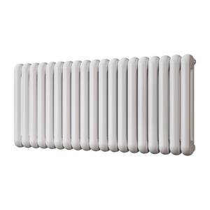 Sherwood - White Round Top Column Radiator H600mm x W1340mm 2 Column