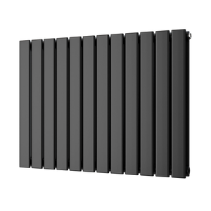 Typhoon - Black Horizontal Radiator H600mm x W816mm Double Panel