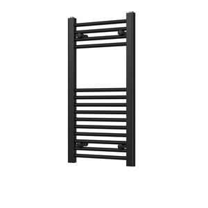 Zennor - Black Heated Towel Rail - H800mm x W400mm - Straight