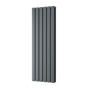 Typhoon - Anthracite Vertical Radiator H1200mm x W408mm Double Panel
