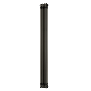 Alpha - Raw Metal Vertical Column Radiator H1800mm x W198mm 3 Column