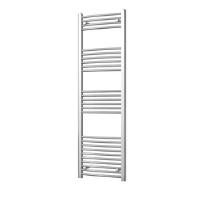 Zennor - Chrome Heated Towel Rail - H1600mm x W500mm - Curved