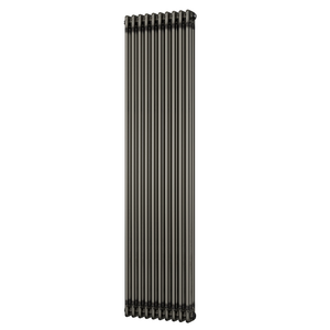 Alpha - Raw Metal Vertical Column Radiator H1800mm x W465mm 3 Column
