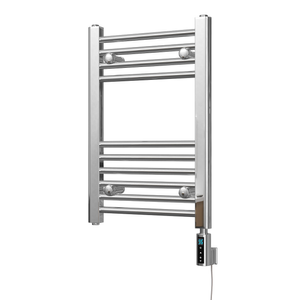Zennor - Chrome Electric Towel Rail H600mm x W400mm Straight 150w Thermostatic WIFI