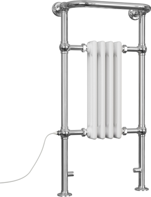 Arundel - White Traditional Electric Towel Rail H963mm x W493mm 300w Standard