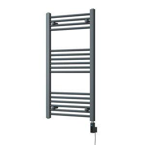 Zennor - Anthracite Electric Towel Rail H1000mm x W500mm Straight 400w Thermostatic WIFI