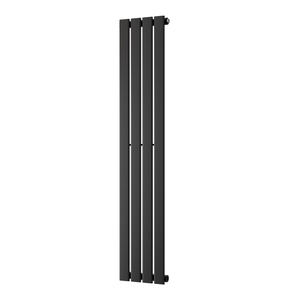 Typhoon - Black Vertical Radiator H1400mm x W272mm Single Panel