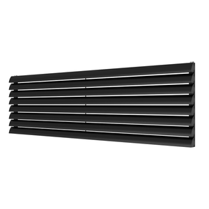 Scalloway - Black Horizontal Radiator H475mm x W1800mm Single Panel