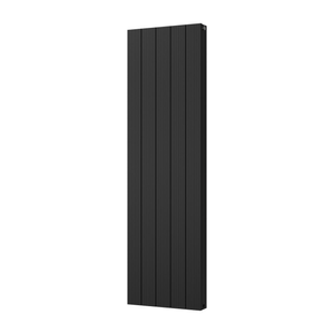 Thetford - Black Vertical Radiator Double Panel H1600mm x W466mm Grooved
