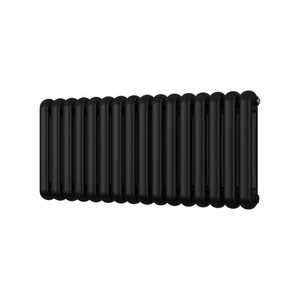 Sherwood - Black Round Top Column Radiator H500mm x W1132mm 2 Column
