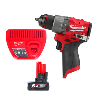 Milwaukee M12FPD2 12V Cordless FUEL New GEN Combi Drill With 1 x 6.0Ah Battery & Charger