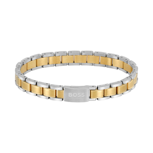 BOSS by Hugo Boss Jewellery Two-Tone Steel Men's Link Bracelet - 1580195
