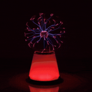 Black Sphere Plasma Colour Change Light