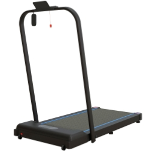 SPORTNOW 2.5HP Walking Pad, 1-6km/h Folding Treadmill with Remote Control and LED Display for Home Gym Office, Blue