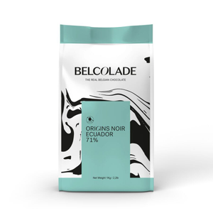 Belcolade Origins Ecuadorian cacao-trace dark chocolate buttons (71%) - 1kg