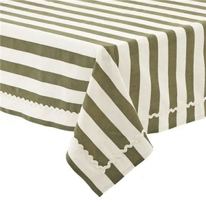 Coast To Coast - Orla Cotton TableCloth Olive/Ivory 150x250cm
