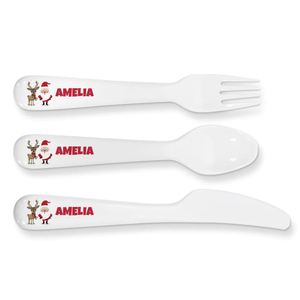Santa & Reindeer Kids Cutlery Set