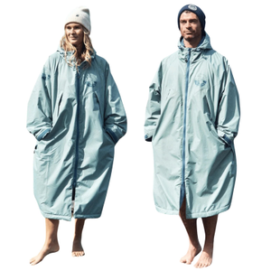 Saltrock Adults Four Seasons Robe Recycled Changing Robe - M / Light Green