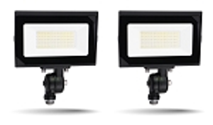 80W Luri Series - LED Flood Light | 2 Pack, 9,200 Lumens, 5000K, Knuckle Mount, Hetria Lighting