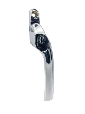 Right Handed Espag Lock UPVC Window Handle - Chrome - Hardware Solutions
