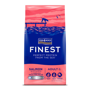 FISH4DOGS Finest Adult Large Kibble, Salmon &amp; Potato - 12kg