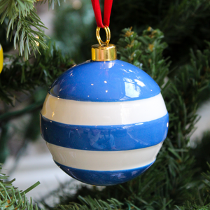 Cornish Blue Large Bauble